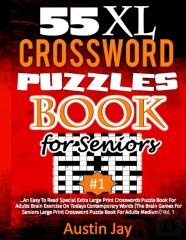 55 Xl Crossword Puzzle Book For Seniors