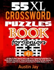 55 Xl Crossword Puzzle Book For Seniors
