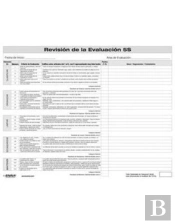 5s Evaluation Review Form (Spanish)