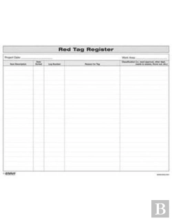 Bertrand.pt - 5s Red Tag Register Form