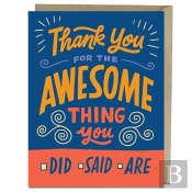 6-Pack Em & Friends Awesome Thank You Cards