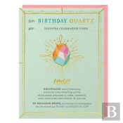 6-Pack Em & Friends Birthday Quartz Fantasy Stone Cards