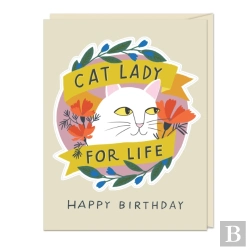 Bertrand.pt - 6-Pack Em & Friends Cat Lady For Life - Birthday Sticker Cards