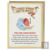 6-Pack Em & Friends Follow Your Heart Affirmators! Greeting Cards