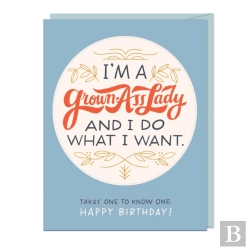 Bertrand.pt - 6-Pack Em & Friends I'M A Grown-Ass Lady - Birthday Sticker Cards