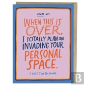 6-Pack Em & Friends Personal Space Greeting Cards