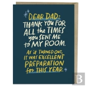 6-Pack Em & Friends Sent To My Room Dad Greeting Cards