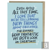 6-Pack Em & Friends Sweatsuits Greeting Cards