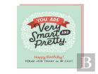 6-Pack Em & Friends You Are Very Smart And Pretty (Birthday) Sticker Cards