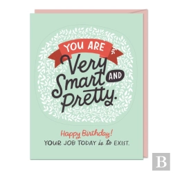 Bertrand.pt - 6-Pack Em & Friends You Are Very Smart And Pretty (Birthday) Sticker Cards