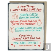 6-Pack Em & Friends You Cake Candles Birthday Greeting Cards