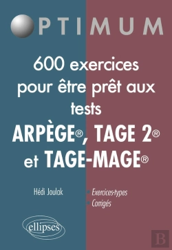 Bertrand.pt - 600 Exercices Pour Être Prêt Aux Tests Arpège, Tage 2 Et Tage-Mage