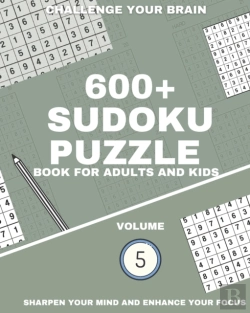 Bertrand.pt - 600+ Sudoku Puzzle Book For Adults And Kids
