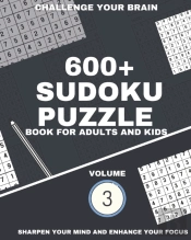600+ Sudoku Puzzle Book For Adults And Kids