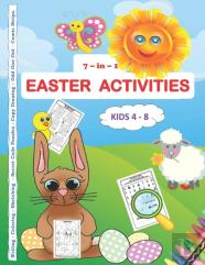 7 -In-1 Easter Activities Kids 4 - 8 Writing - Coloring - Sketching - Secret Code Puzzles - Copy Drawing - Odd One Out - Comic Strips