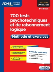 700 Tests Psychotechniques Et De Raisonnement Logique 4e Edt 2016 2017