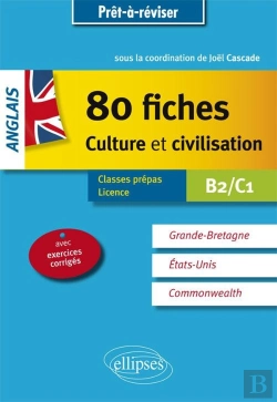 Bertrand.pt - 80 Fiches Culturelles En Anglais B2-C1 ; Prêt À Reviser