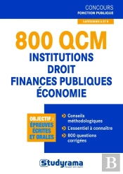 800 Qcm De Droit Economie Gestion Finances Publiques (A Et B)