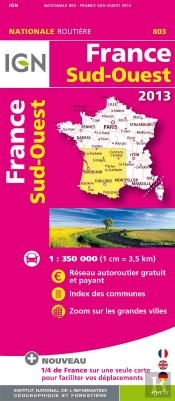 803 France Sud-Ouest 2013  1/350.000