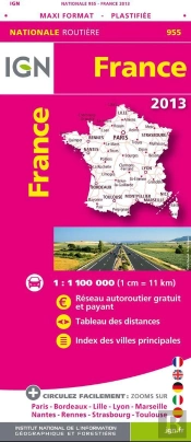 955 France Maxi Format Plastifiee 2013  1/1m