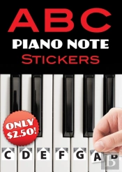 A B C Piano Note Stickers