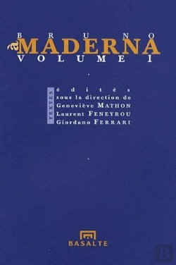 Bertrand.pt - À Bruno Maderna T.1