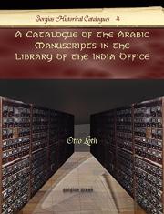 A Catalogue Of The Arabic Manuscripts In The Library Of The India Office