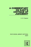 A Commentary On Kant'S Critique Of Judgement