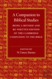 A Companion To Biblical Studies
