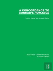 A Concordance To Conrad'S Romance