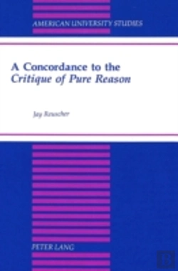Bertrand.pt - A Concordance To The Critique Of Pure Reason