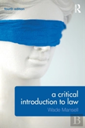 A Critical Introduction To Law