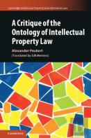 A Critique Of The Ontology Of Intellectual Property Law