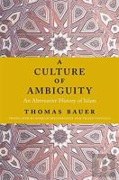 A Culture Of Ambiguity