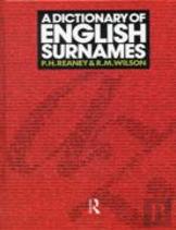 A Dictionary Of English Surnames