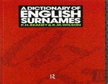A Dictionary Of English Surnames