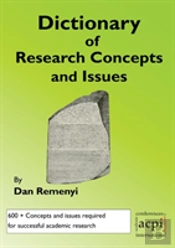 A Dictionary Of Research Terms And Issue