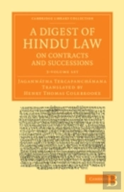 A Digest Of Hindu Law, On Contracts And Successions 3 Volume Set