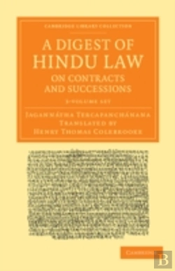 Bertrand.pt - A Digest Of Hindu Law, On Contracts And Successions 3 Volume Set