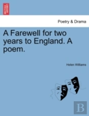 A Farewell For Two Years To England. A P
