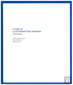 Bertrand.pt - A FCDEF-UP e a Actividade Física Adaptada