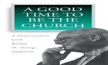 A Good Time To Be The Church