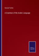 A Grammar Of The Arabic Language