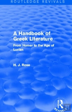 Bertrand.pt - A Handbook Of Greek Literature (Routledge Revivals)