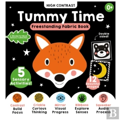 Bertrand.pt - A High-Contrast Tummy Time Black-And-White Sensory Rag Book: Part Of The A Wonderful Wood Collection For Newborns And Babies 0-2 Years