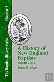 A History Of New England Baptists