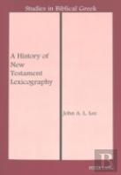 A History Of New Testament Lexicography