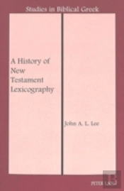 A History Of New Testament Lexicography