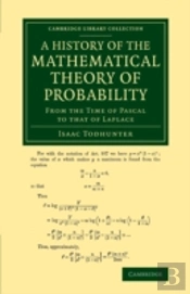 A History Of The Mathematical Theory Of Probability