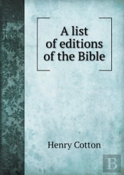 A List Of Editions Of The Bible